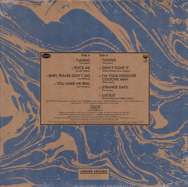 Image of Back Cover of 10" EP - VG+/VG+ - THE DOORS, London Fog 1966 (Rhino Records; R1 557796, Worldwide 2019 Reissue, Record Store Day), Sleeve still in opened stickered shrinkwrap,  - 3616106C