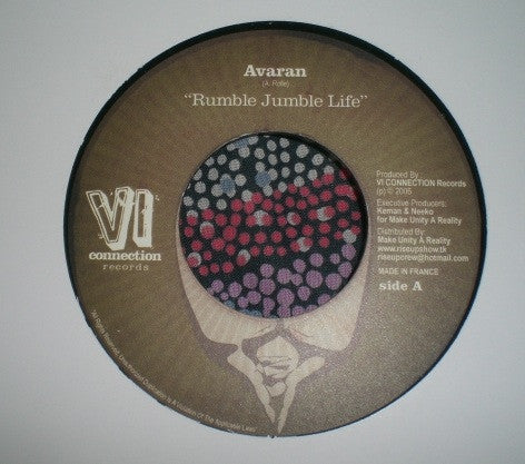 Image of Front Cover of 3853082S: 7" - AVARAN / DISCIPLES RIDDIM SECTION, Rumble Jumble Life / Sane Kry Version (Rude Boy Mix) (VI Connection Records; , France 2006)   /VG+