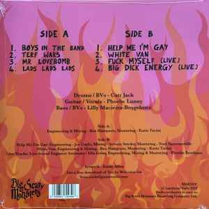 Image of Back Cover of 12" EP - NEW/NEW - LAMBRINI GIRLS, You're Welcome (Big Scary Monsters; BSM331V, UK 2023 Reissue, Second Pressing Of 500 On Eco Mix Vinyl), , A long time staple of the Brighton scene and now blasting off absolutely everywhere comes ferocious three piece Lambrini Girls. Their bristling EP You�re Welcome is a sonic barrage of raucous, shouty and high-octane punk fizzing with satire and vitriol that cements their place as an unmissable new prospect in 2023. - 4216534C