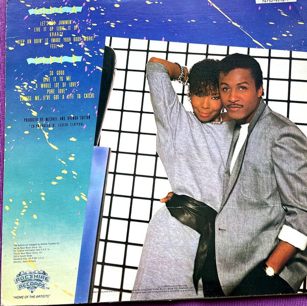 Image of Back Cover of LP - G+/G+ - THE SUTTONS, So Good (Rocshire Records; XR9516, US 1984, Picture Sleeve), Strong G+ with hairline marks only,  - 3746116S