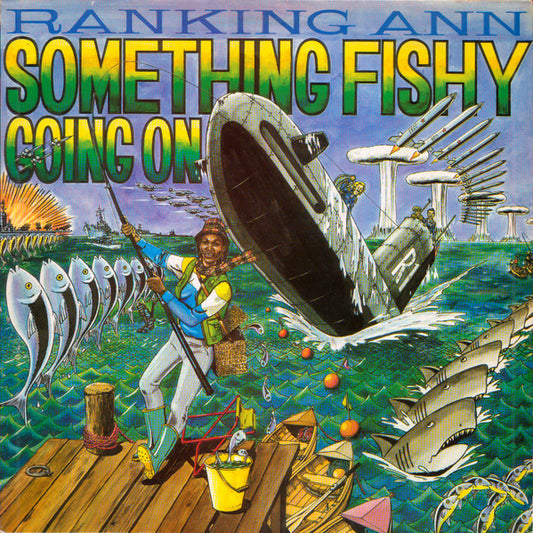 Image of Front Cover of 0354047S: LP - RANKING ANN, Something Fishy Going On (Ariwa; ARILP 010, UK 2023 Reissue)   NEW/NEW