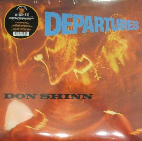 Image of Front Cover of LP - VG+/VG+ - DON SHINN, Departures (Sunbeam Records; SBRLP5108, UK 2020 Reissue, Booklet, With 7"), Still In Stickered Shrinkwrap. Light marks on discs.,  - 1046139S