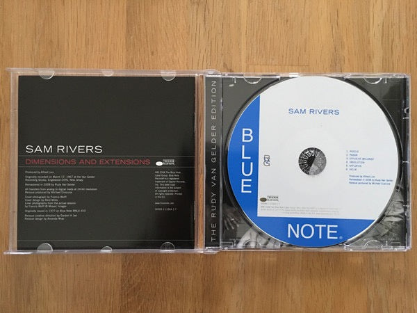 Image of Label of 1714551C: CD - SAM RIVERS, Dimensions & Extensions (Blue Note; 50999 2 15364 2 7, Europe 2008, Booklet)   VG+/EX