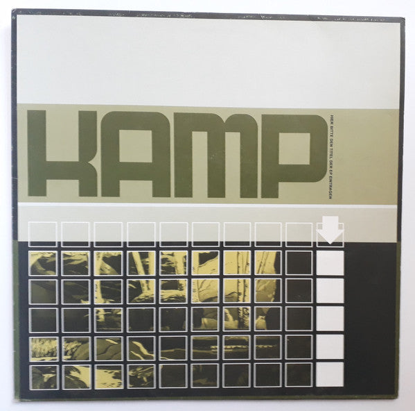 Image of Front Cover of 3943172S: 12" - KAMP, d.K.d.t.B. (Stiege44; none, Austria 2002) Worn sleeve, still intact. Sticker damage on sleeve.  G+/VG