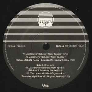 Image of Label Cover of 12" - VG+/EX - JAZZANOVA / THE LYMAN WOODARD ORGANIZATION, Saturday Night Special (Kai Alc  NDATL Remix / DJ Amir & Re.Decay Remix) (BBE; BBE690SLP2, UK 2023, Picture Sleeve), ,  - 2716537C