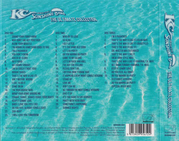 Image of Back Cover of 3xCD - EX/EX - KC & THE SUNSHINE BAND, The Ultimate Collection (Robinsongs; QROBIN61CDT, UK 2023, Quadruple Digipak, Booklet), ,  - 2416110C