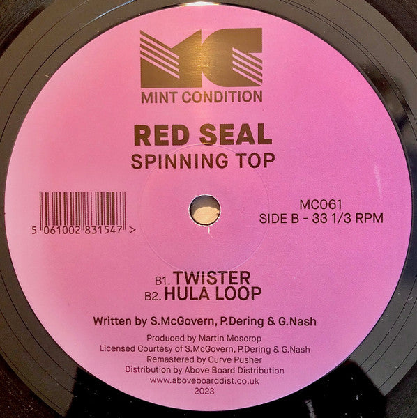 Image of Back Cover of 12" - VG+/VG+ - RED SEAL, Spinning Top (Mint Condition; MC061, UK 2023 Reissue, Die Cut Company Sleeve), , A1 Spinning TopB1 TwisterB2 Hula Hoop - 2646070S