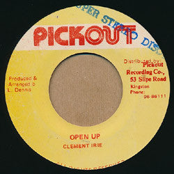 Image of Front Cover of 0924212E: 7" - CLEMENT IRIE, Open Up (Pickout; , Jamaica 1992) VG++  /VG+