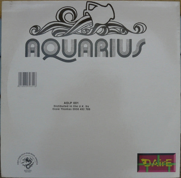 Image of Back Cover of 4033040E: LP - HERMAN CHIN LOY, Aquarius Dub (Aquarius ; AQ001, UK 2003 Reissue)   NEW/NEW