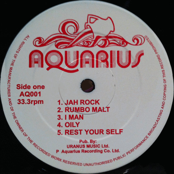 Image of Label of 4033040E: LP - HERMAN CHIN LOY, Aquarius Dub (Aquarius ; AQ001, UK 2003 Reissue)   NEW/NEW