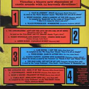 Image of Back Cover of 3943302S: 2xLP - VARIOUS, Objective Exotic Directions (Diggin Deeper; ex2005, UK 1996, Card Sleeve) Marks on disc but dont affect play. Slight wear to cover with light ringwear &  light creases.  VG/VG