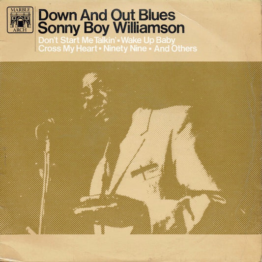 Image of Front Cover of LP - VG/VG+ - SONNY BOY WILLIAMSON, Down And Out Blues (Marble Arch; MAL 662, UK 1966 Reissue), ,  - 1516503C