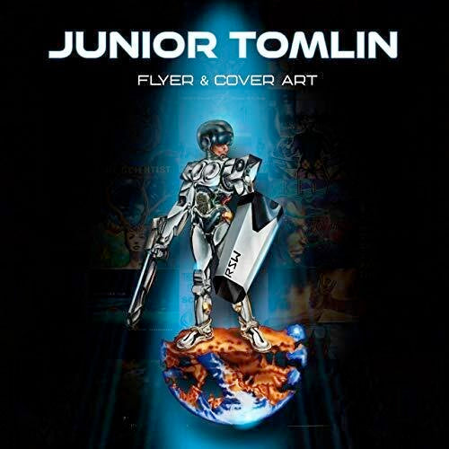 Image of Front Cover of 4013233C: Book - JUNIOR TOMLIN, Junior Tomlin: Flyer Cover Art by Junior Tomlin (Hardcover 2020) (Velocity Press; , US 2020)   VG+/VG+