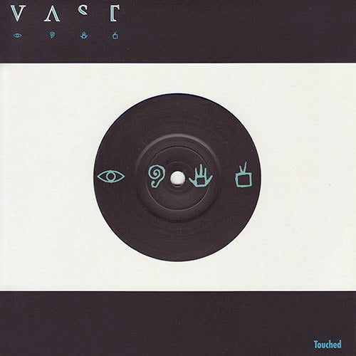 Image of Front Cover of 7" - VG+/VG+ - VAST, Touched (Mushroom; MUSH56S, UK 1999, Die-Cut Sleeve, Blue Translucent Vinyl.), Promo sticker on back of sleeve.,  - 2556070S