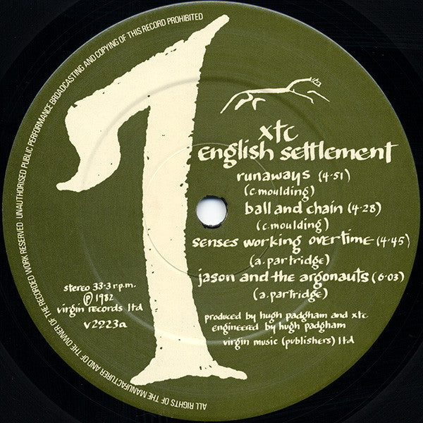 Image of Label Cover of 2xLP - VG/VG - XTC, English Settlement (Virgin; V2223, UK 1982, Textured Sleeve, 2 Inners, Wide Spine), Edge and Ring Wear,  - 2946228S