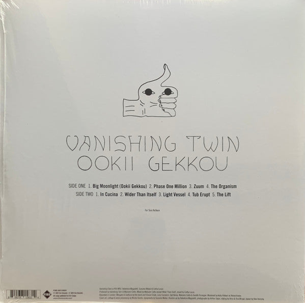 Image of Back Cover of LP - EX/VG+ - VANISHING TWIN, Ookii Gekkou (Fire Records; FIRELP583, UK 2021, Gatefold, Inner, Postcard), Seal opened instore, still in hype stickered shrinkwrap.,  - 0626169E