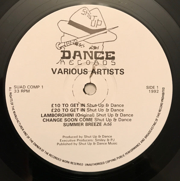 Image of Label Cover of 2xLP - VG/VG - VARIOUS, Fuck Off And Die (Shut Up And Dance Records; SUAD COMP 1, UK 1992, Picture Sleeve, Insert), light marks and scuffs only. few creases to sleeve. w/ insert and limited ed. sticker on sleeve,  - 4046255S