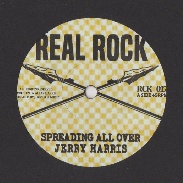 Image of Front Cover of 4253113S: 7" - JERRY HARRIS, Spreading All Over (Real Rock; RCK 017, Italy 2021, Solid Centre)   /EX