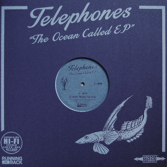 Image of Front Cover of 4745057S: 12" - TELEPHONES, The Ocean Called EP (Running Back; RB 047, Germany 2014, Company Sleeve) few faint marks - minor. original die cut sleeve  VG/VG