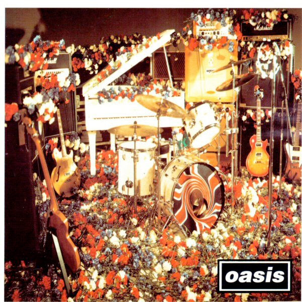 Image of Front Cover of 7" - VG/VG+ - OASIS, Don't Look Back In Anger / Step Out (Creation Records; CRE 221, UK 1996, Wraparound Sleeve, Mailing List Card, Stereo), Slight wear to sleeve, a little wavy from water damage. Clean mailing list card.,  - 4056078S
