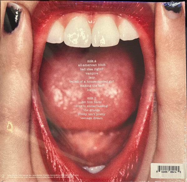 Image of Back Cover of LP - NEW/NEW - OLIVIA RODRIGO, GUTS (Polydor; 5597762, UK 2023, Gatefold, Inner), , Grammy-winning recording artist Olivia Rodrigo releases her new album, GUTS via Geffen Records. She recorded the album with producer Daniel Nigro, who also collaborated with her on SOUR, her chart-topping, 4x Platinum debut album. - 3316650C