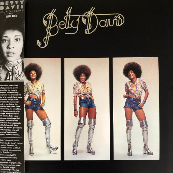 Image of Front Cover of 3134073E: LP - BETTY DAVIS, Betty Davis (Light In The Attic; LITA026, US 2023 Reissue, Inner & Booket, Obi)   NEW/NEW