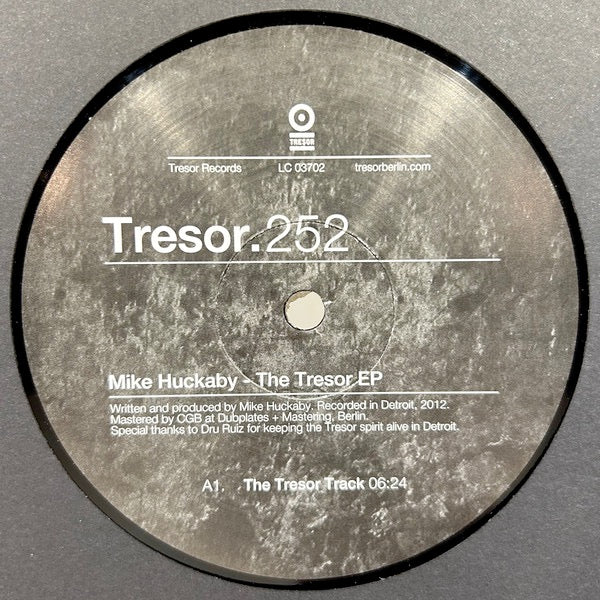 Image of Front Cover of 0834111E: 12" EP - MIKE HUCKABY, The Tresor EP (Tresor; TRESOR 252, UK 2023 Reissue, Download Code)   NEW/NEW