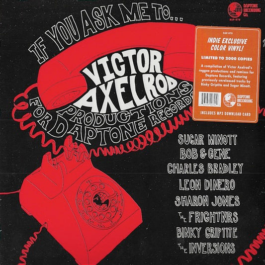 Image of Front Cover of 1654253S: LP - VICTOR AXELROD, If You Ask Me To... (Victor Axelrod Productions For Daptone Records) (Daptone Records; DAP-070, US 2023, Inner, Download Code,  Red Black Swirl Vinyl)   NEW/NEW