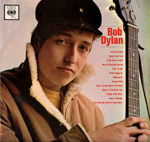 Image of Front Cover of LP - VG/VG+ - BOB DYLAN, Bob Dylan (CBS Orange/Yellow - Made In England At Bottom of Label; 32001, UK 1982 Reissue, Stereo), Sticker Has Removed Varnish,  - 4326072E