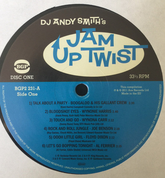 Image of Label Cover of 4733218E: 2xLP - VARIOUS, DJ Andy Smith's Jam Up Twist (BGP Records; BGP2 231, UK 2011)   NEW/NEW