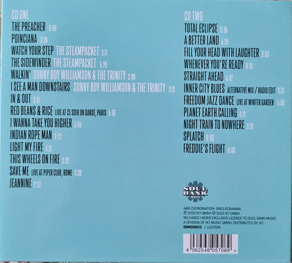 Image of Back Cover of 3034246E: 2xCD - BRIAN AUGER, Auger Incorporated (Soul Bank Music; SBM009CD,  2023, Digipak, Inner) discs have some light marks, does not affect play  VG+/VG+