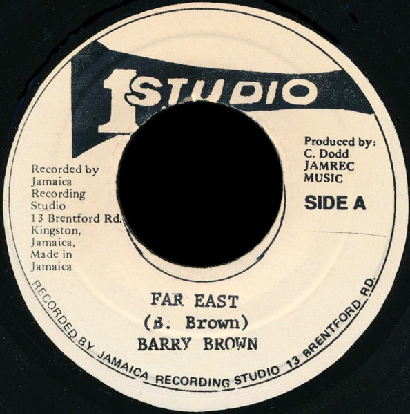 Image of Front Cover of 7" - /VG - BARRY BROWN, Far East (Studio One; SO-1989, US 1980s Reissue), S1 press flaws, shiny clean copy. SWOL.,  - 3516188C