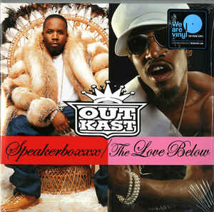 Image of Front Cover of 4844505S: 4xLP - OUTKAST, Speakerboxxx / The Love Below (Arista; 88985392121, Europe 2017 Reissue, Gatefold) Seal opened instore, still in shrinkwrap.  EX/EX