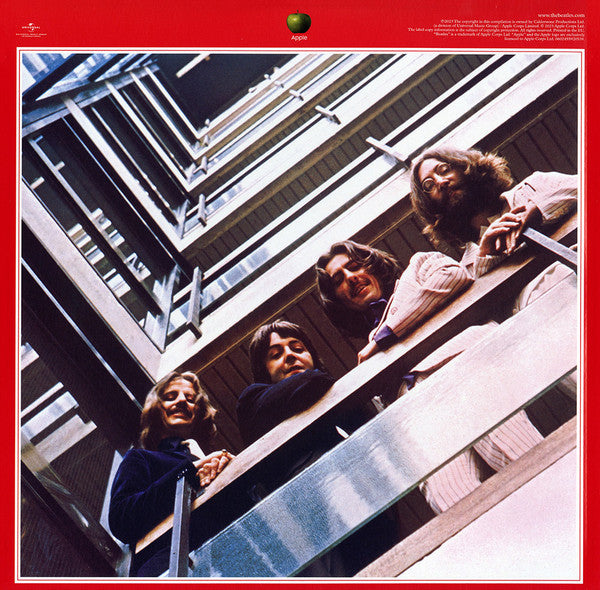 Image of Back Cover of 4453130S: 3xLP - THE BEATLES, The Red Album 1962 1966 (2023 Edition) (Apple; 5592053, Worldwide 2023 Reissue, Gatefold, 3 Inners & Insert)   NEW/NEW