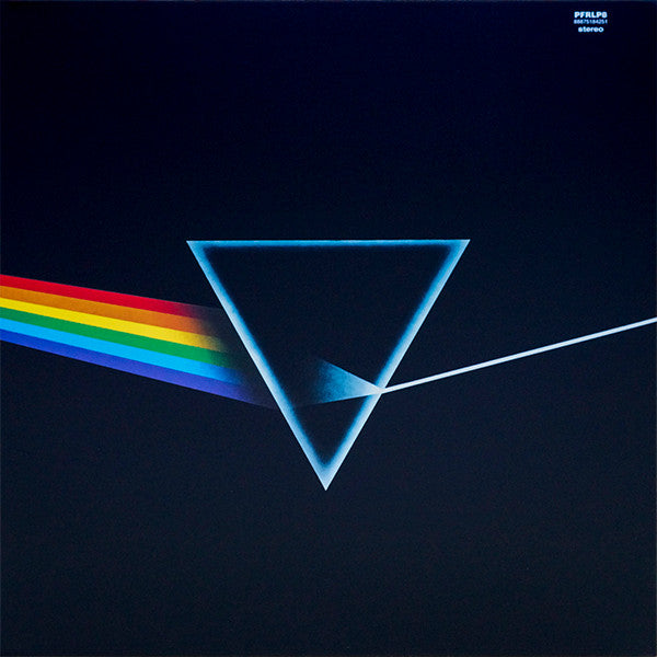 Image of Back Cover of 0145043S: LP - PINK FLOYD, The Dark Side Of The Moon (Pink Floyd Records; PFRLP8, US 2016 Reissue, Gatefold, No Posters, No Stickers)   VG+/VG+