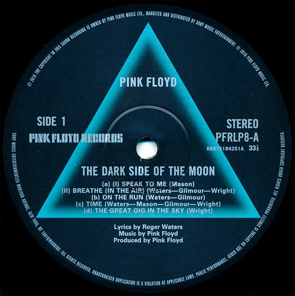 Image of Label Cover of 0145043S: LP - PINK FLOYD, The Dark Side Of The Moon (Pink Floyd Records; PFRLP8, US 2016 Reissue, Gatefold, No Posters, No Stickers)   VG+/VG+