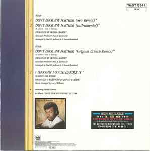 Image of Back Cover of 12" - VG/VG+ - DENNIS EDWARDS, Don't Look Any Further (Extended Versions) (Gordy; TMGT 1334 R, UK 1987, Picture sleeve), ,  - 2926015E