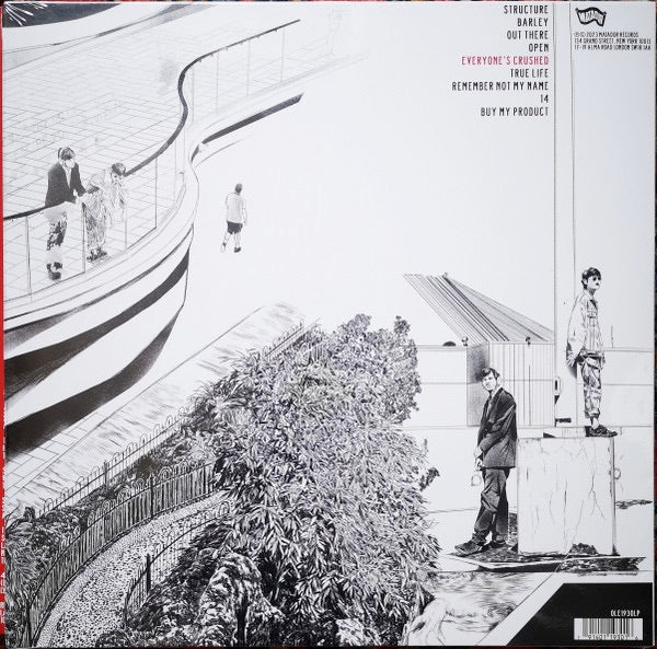 Image of Back Cover of 3514209C: LP - WATER FROM YOUR EYES, Everyone's Crushed (Matador; OLE1930LP, UK 2023, Inner, Black Vinyl) Still In Shrinkwrap  EX/VG+