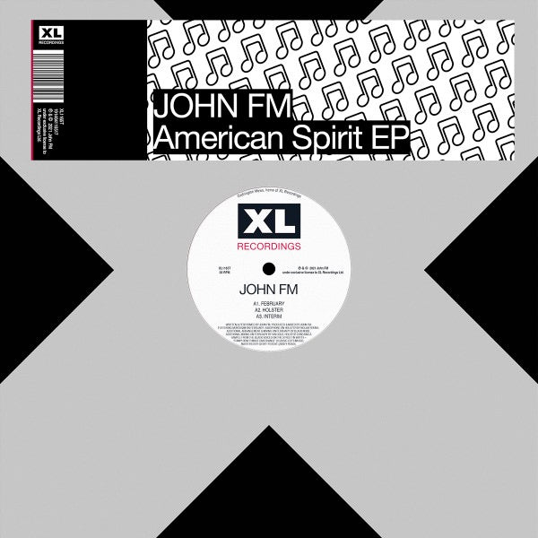 Image of Front Cover of 3254033S: 12" - JOHN FM, American Spirit EP (XL Recordings; XL1165T, UK 2021, Company Sleeve)   NEW/NEW