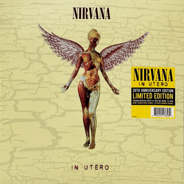 Image of Front Cover of 5214266C: 2xLP - NIRVANA, In Utero (DGC; 5517820, Worldwide 2023 Reissue, Gatefold, Inner & Insert, With 10")   NEW/NEW