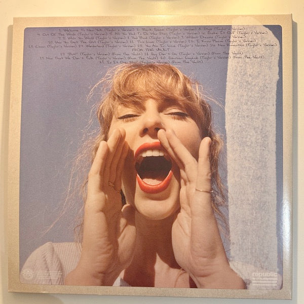 Image of Back Cover of 4154284S: 2xLP - TAYLOR SWIFT, 1989 (Taylor's Version) (Republic Records; 0245554214, Worldwide 2023, Gatefold, 2 Inners, Blue [Crystal Skies Blue] Vinyl)   NEW/NEW