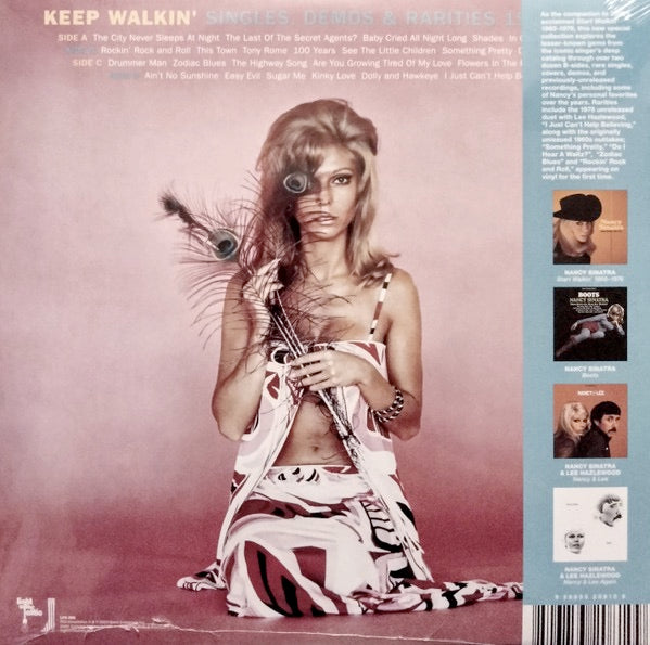 Image of Back Cover of 0314191C: 2xLP - NANCY SINATRA, Keep Walkin': Singles, Demos & Rarities 1965-1978 (Light In The Attic; LITA 208, US 2023, Gatefold, Book, With Obi)   NEW/NEW