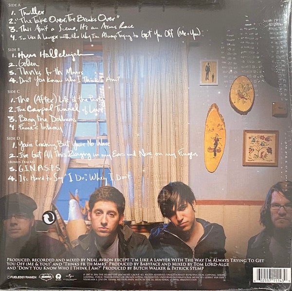 Image of Back Cover of 2xLP - NEW/NEW - FALL OUT BOY, Infinity On High (Island Records; 00602557111439, Europe 2016 Reissue, Gatefold, Insert), ,  - 4016300C