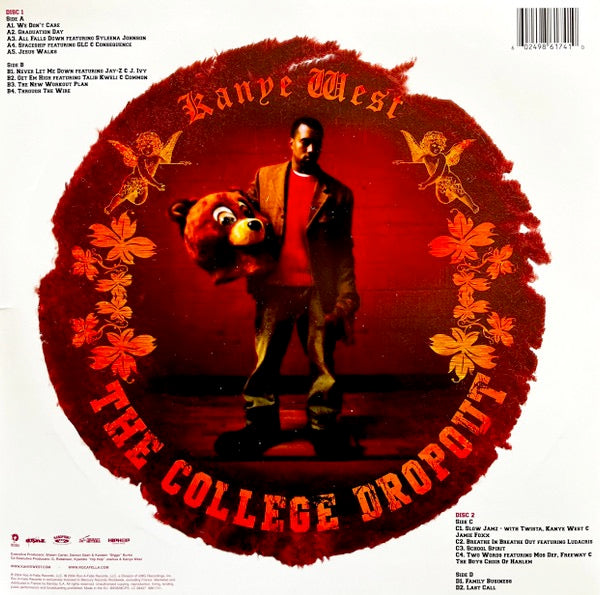 Image of Back Cover of 0215060C: 2xLP - KANYE WEST, The College Dropout (Roc-A-Fella Records; 9861741, US 2022 Reissue)   NEW/NEW