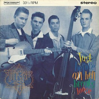 Image of Front Cover of 4423169E: LP - TIN STAR TRIO, Just Before All Hell Breaks Loose (Rockhouse ; LPL 8907, Netherlands 1990, Signed On Rear By Ricky) Ring Wear  VG+/VG+