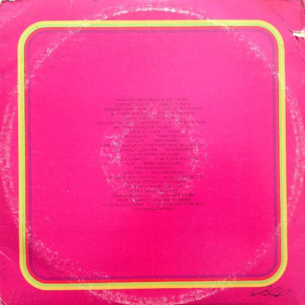 Image of Back Cover of 3xLP - VG/VG+ - STEVIE WONDER, Looking Back (Motown; M 804LP3, US 1977, Double Gatefold, Limited Edition), Wear to sleeve with light writing inside. Cut out sleeve.,  - 1746327S