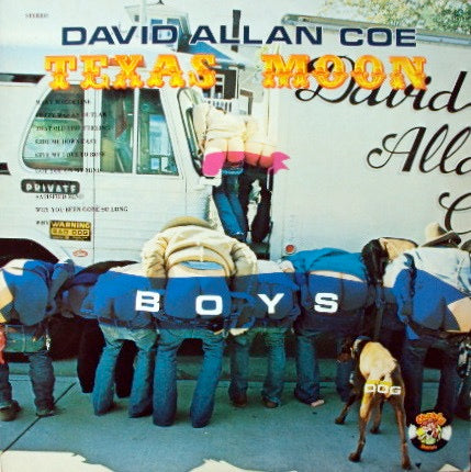 Image of Front Cover of 4423230E: LP - DAVID ALLAN COE, Texas Moon (Charly Records; CRL 5006, UK 1977)   VG+/VG+