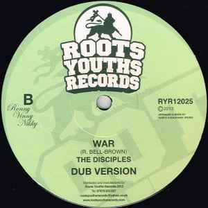 Image of Back Cover of 5145232S: 12" - CHRISTINE MILLER / THE DISCIPLES, State Of Emergency / War (Roots Youths Records; RYR12025, UK 2013, Plain sleeve)   /VG+