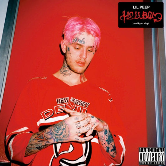 Image of Front Cover of 5013427C: 2xLP - LIL PEEP, Hellboy (Death Note Music, LLC; LILP02, US 2023, Gatefold, 2 Inners, Sticker, Fire Red Vinyl)   NEW/NEW