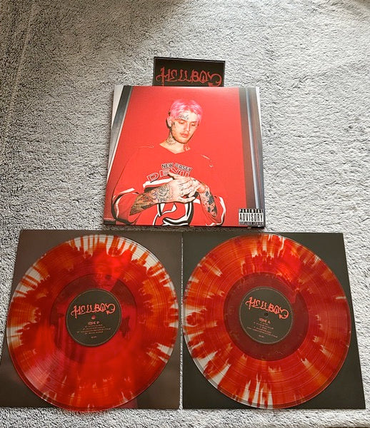 Image of Label Cover of 3854014S: 2xLP - LIL PEEP, Hellboy (Death Note Music, LLC; LILP02, US 2023, Gatefold, 2 Inners, Sticker, Fire Red Vinyl)   NEW/NEW